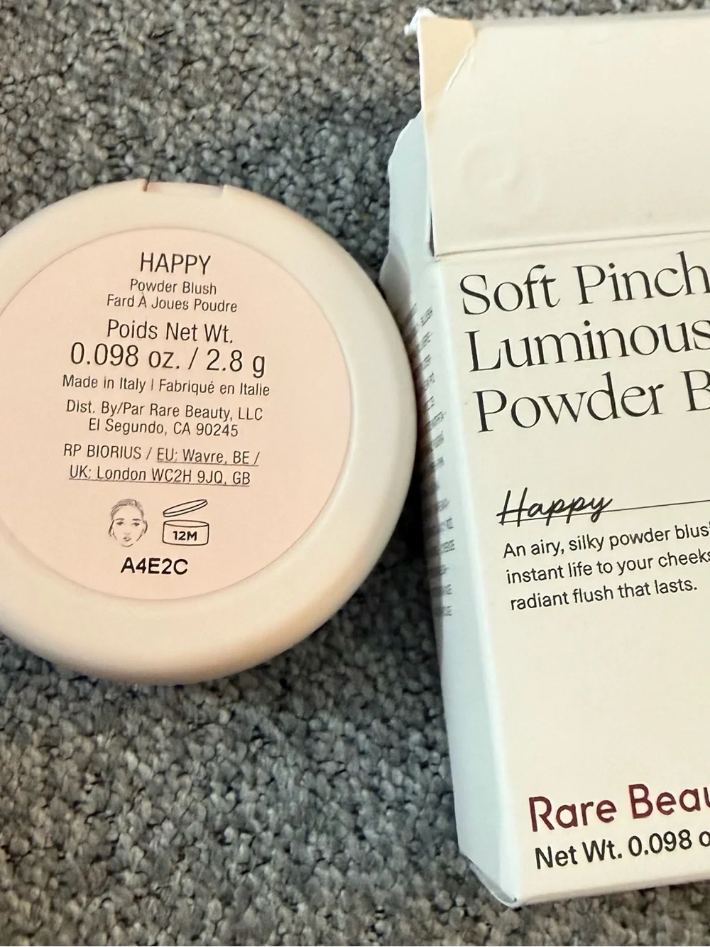 Rare Beauty Soft Pinch Luminous Powder Blush in Happy NIB
